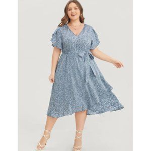 BloomChic Blue Midi Dress